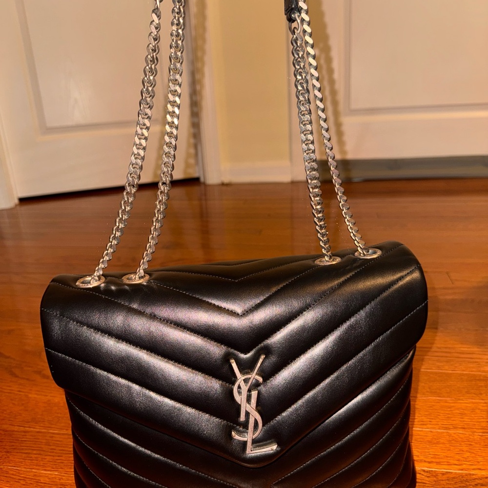 SAINT Laurent Medium Loulou Chain Satchel - Picture 6 of 11
